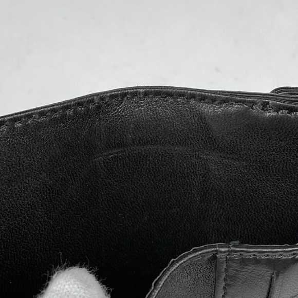 Chanel Cocomark Bifold Wallet CC Flap Leather Black - Picture 4 of 6